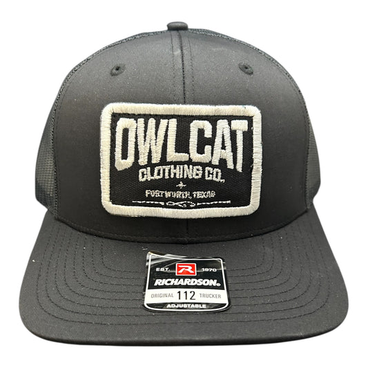OwlCat Canvas Patch 112 black/white