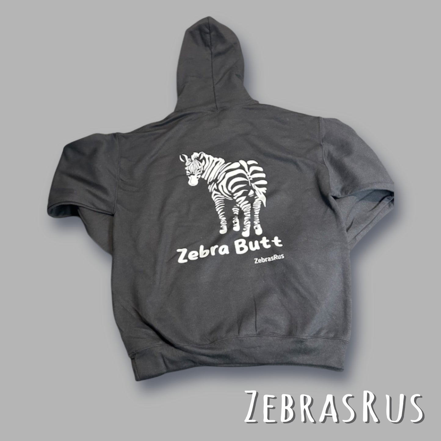 ZebrasRus "Guess What?" Graphic Hoodie