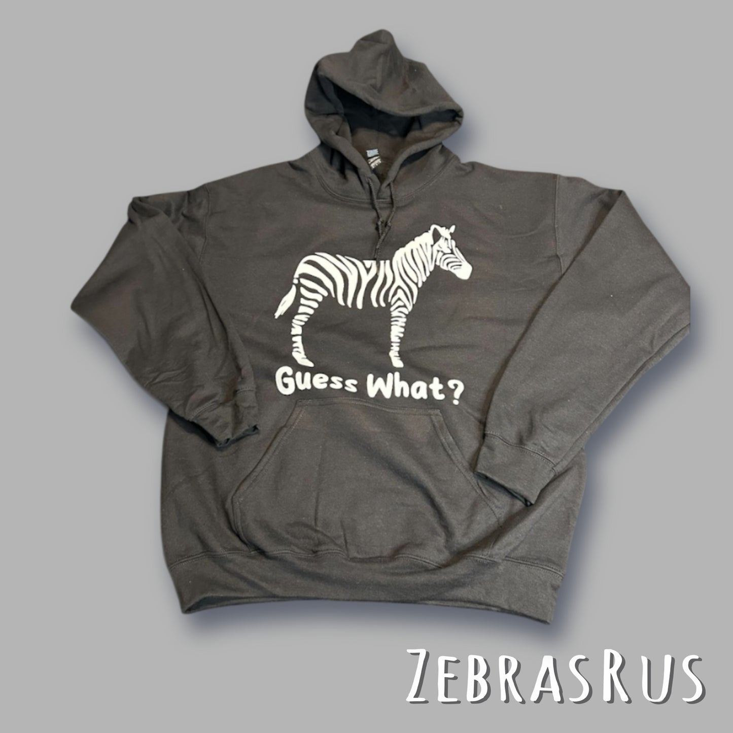 ZebrasRus "Guess What?" Graphic Hoodie