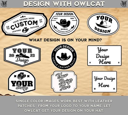 Custom Leatherette Patch Hat